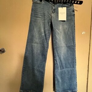 Love Soho Women’s Denim Straight-Leg Jeans - Light Blue Wash New size 11